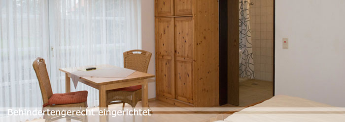 Behindertengerecht eingerichtet